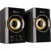 C-TECH repro SPK-11, 2.0, dřevěné, černo-zlaté, USB