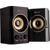 C-TECH repro SPK-11, 2.0, dřevěné, černo-zlaté, USB