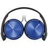 SONY sluchátka náhlavní MDRZX310L/ drátová/ 3,5mm jack/ citlivost 98 dB/mW/ modrá