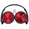 SONY sluchátka náhlavní MDRZX310R/ drátová/ 3,5mm jack/ citlivost 98 dB/mW/ červená