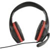 GEMBIRD sluchátka s mikrofonem GHS-03, gaming, černo-červená