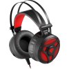 Herní sluchátka s mikrofonem Genesis Neon 360, Stereo, Vibrace, červené podsvícení