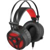 Herní sluchátka s mikrofonem Genesis Neon 360, Stereo, Vibrace, červené podsvícení