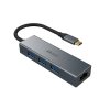 AKASA adaptér USB Type-C 4-In-1 Hub with Ethernet