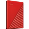WD My Passport Portable 2TB, Externí HDD, USB 3.0, červená