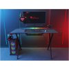Genesis Holm 300 RGB - herní stůl s RGB podsvícením, 3xUSB 3.0, bezdrátová nabíječka mobilů