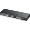 Zyxel GS1920-24V2 28-port Gigabit WebManaged Switch, 24x gigabit RJ45, 4x gigabit RJ45/SFP, fanless
