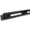 19" vyvazovací panel 1U jednostr.plast.lišta (BK)