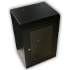 Datacom 10" rack, 9U/280mm, sklenené dvere, čierny