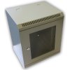 Datacom 10" Rack, 9U/280mm, sklenené dvere, šedý