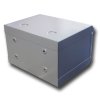 Datacom 10" rack, 4U/280mm, sklenené dvere, šedý