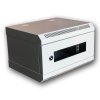 Datacom 10" rack, 4U/280mm, sklenené dvere, šedý