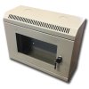 Datacom 10" rack, 6U/140mm, sklenené dvere, šedý