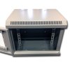 Datacom 10" rack, 6U/280mm, sklenené dvere, šedý