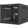 Lanberg 10" Rack, 4U/310mm, sklenené dvere, čierny