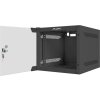 Lanberg 10" Rack, 4U/310mm, sklenené dvere, čierny
