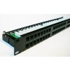 DATACOM Patch panel 19" UTP 48 port CAT5E LSA 1U BK (6x8p)