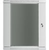 Lanberg 19" Rack, 15U/450mm, sklenené dvere, šedý