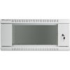 Lanberg 19" Rack, 4U/450mm, sklenené dvere, šedý