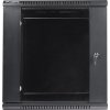 Lanberg 19" Rack, 9U/450mm, sklenené dvere, čierny