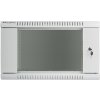 Lanberg 19" Rack, 6U/450mm, sklenené dvere, šedý