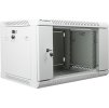 Lanberg 19" Rack, 6U/450mm, sklenené dvere, šedý