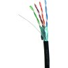 DATACOM OUTDOOR FTP drát CAT5E  PE,Fca 100m černý