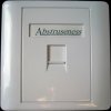WALL plate SA s rámečkem pro 1keystone (80 x 80)