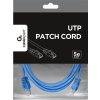 Patch kabel cat5e UTP 3m - modrý
