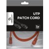 Patch kabel cat5e UTP 1m - červený