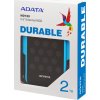 ADATA Externí HDD 2TB 2,5" USB 3.2, DashDrive™ Durable HD720, G-sensor, modrý, (gumový, vodě/nárazu odolný)
