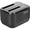 Dokovací stanice pro HDD 2,5"/3,5" USB 3.0 Natec Kangaroo Dual, funkce klonování, napájecí adaptér