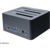 AKASA HDD box DuoDock X3 HDD/SSD, USB 3.1, 2.5" a 3.5", pro 2 disky současně