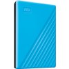 WD My Passport Portable 2TB, Externí HDD, USB 3.0, modrá
