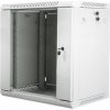 Lanberg 19" Rack, 12U/450mm, sklenené dvere, šedý