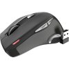 Natec optická myš JAGUAR/2400 DPI/Ergonomická/Blue Track/Pro praváky/2 400 DPI/Bezdrátová USB/Černá