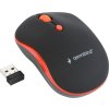 GEMBIRD myš MUSW-4B-03-R, černo-červená, bezdrátová, USB nano receiver
