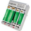 LOGILINK Nabíjačka batérií pre Ni-MH/Ni-Cd AA/AAA/9V nabíjateľné batérie