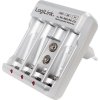 LOGILINK Nabíjačka batérií pre Ni-MH/Ni-Cd AA/AAA/9V nabíjateľné batérie