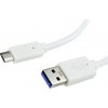GEMBIRD Kabel USB 3.0 AM na Type-C kabel (AM/CM), 1,8m, bílý