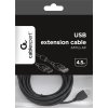 GEMBIRD Kabel USB 2.0 A-A prodlužovací 4,5m (černý, HQ s ferritovým jádrem)