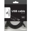 Gembird USB 2.0 kábel A-A predlžovací 4.5m čierny