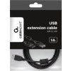 GEMBIRD Kabel USB 2.0 A-A prodlužovací 1,8m Premium (černý, ferit, zlacené kontakty)