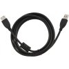 GEMBIRD Kabel USB 2.0 A-A prodlužovací 1,8m Premium (černý, ferit, zlacené kontakty)