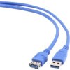 GEMBIRD Kabel USB 3.0 A-A prodlužovací 3m modrý
