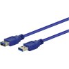 GEMBIRD Kabel USB 3.0 A-A prodlužovací 3m modrý