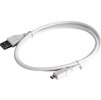 Gembird CCP-MUSB2-AMBM-W-1M micro USB 2.0 AM-MBM5P, 1m, bílý