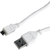 Gembird CCP-MUSB2-AMBM-W-1M micro USB 2.0 AM-MBM5P, 1m, bílý