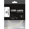 Gembird CCP-MUSB2-AMBM-W-1M micro USB 2.0 AM-MBM5P, 1m, bílý