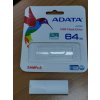 ADATA Flash Disk 64GB UV220, USB 2.0 Dash Drive, bílá/šedá